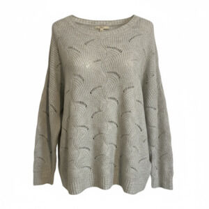 Peyton Primrose Gray Knitted Sweater 2XL New with Tag